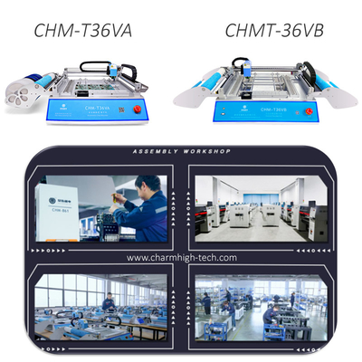 CHMT36VA CHMT36VB 58 Bộ cấp liệu Máy chọn và đặt SMT để bàn hai mặt