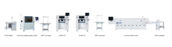Dây chuyền sản xuất SMT trung bình, CHM-751 Sản xuất PCBA lắp ráp đầy đủ PCB