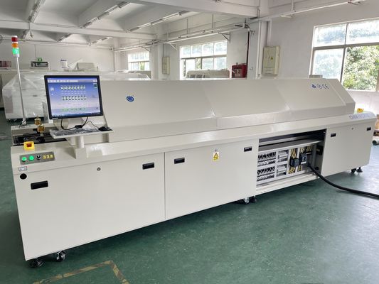 CHM-PC850 Không chì lò phản phồng lớn 8 vùng đường sắt tự động đầy đủ + điều khiển PC 3150x500mm