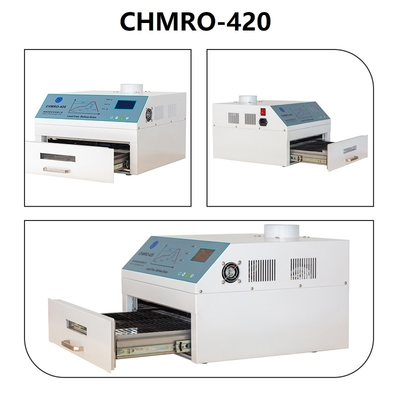 Lò nướng Reflow Charmhigh 420 300 * 300mm Không khí nóng + Trạm sưởi SMT 2500w hồng ngoại