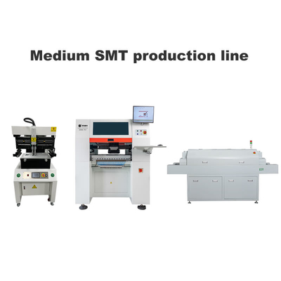 Đường SMT trung bình với máy in màn hình 3250 6 đầu Máy chọn và đặt SMT 830 lò sưởi