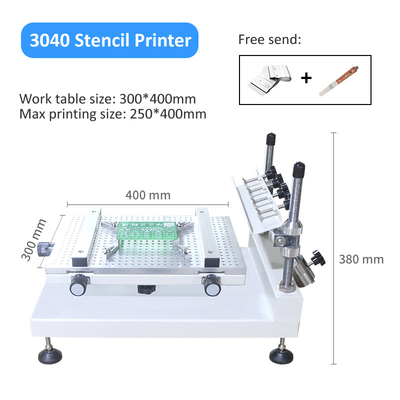 Máy in Stencil hàn có độ chính xác cao Máy in dán thủ công SMT 3040