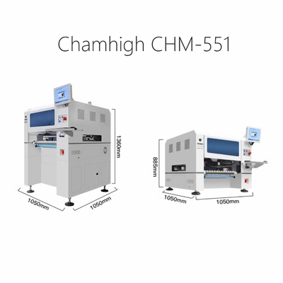 Charmhigh CHM551 SMD Pick And Place Machine Độ chính xác cao cho 0201 / QFN / BGA
