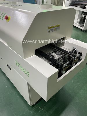 Lò nướng lại CHM-PC6635 không chì với điều khiển PC, 6 vùng nhiệt độ và diện tích gia nhiệt 2200*350mm cho hàn SMT