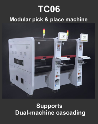 Máy chọn và đặt SMD công nghiệp nhỏ gọn TC06 Chips Mounter cho PCB Assembly Line
