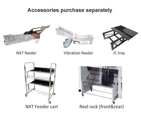 Máy gắp và đặt SMT tốc độ cao 6 đầu hẹp TC06 với bệ gang tích hợp