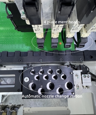 CHM-551 Máy gắp và đặt SMT 4 đầu tự động hoàn toàn 0201, Tự động thay đầu phun