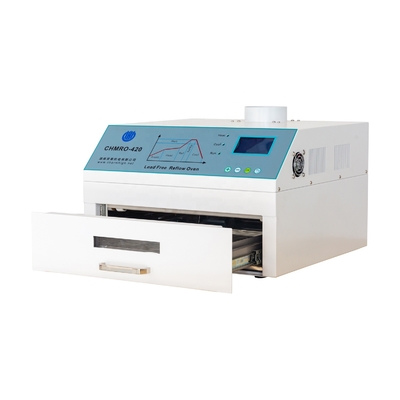 Hệ thống sưởi hỗn hợp không khí nóng + hồng ngoại Lò nướng thổi ngược 2500w SMT, Máy hàn kiểu ngăn kéo