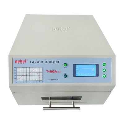 T962A với Lò nướng xả để bàn 300 * 320mm 1500w Trạm hàn hồng ngoại IC