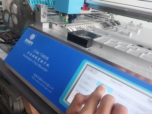 CHMT48VB Bàn máy SMT chọn và đặt máy 58 Feeders 2 Camera Vision