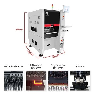 Dây chuyền sản xuất SMT hoàn toàn tự động với hai máy gắp và đặt TC06