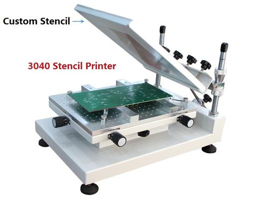 Máy in bột mạ đệm bằng tay chính xác cao SMT 3040 Máy in stencil
