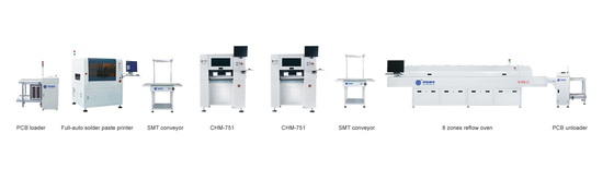 Medium SMT Production Line , CHM-751 Full PCB Assembly PCBA Manufacturing