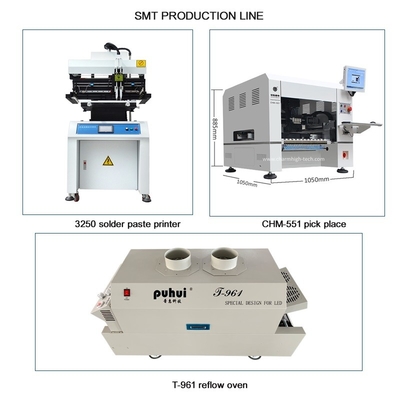 CHM-551 SMD dây chuyền sản xuất SMT dây chuyền lắp ráp cao độ chính xác 4 đầu PCB làm robot