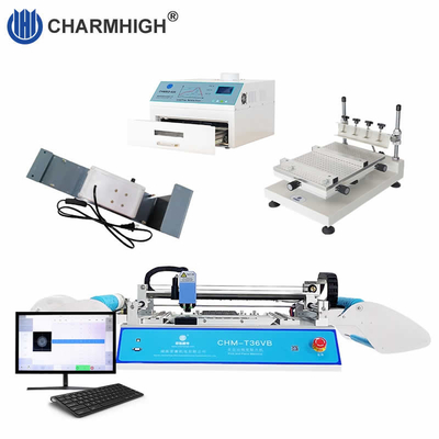 Đường dây sản xuất SMT nhỏ với máy in stencil Pick And Place Machine Reflow Oven 420