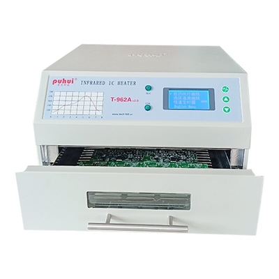 T962A với Lò nướng xả để bàn 300 * 320mm 1500w Trạm hàn hồng ngoại IC