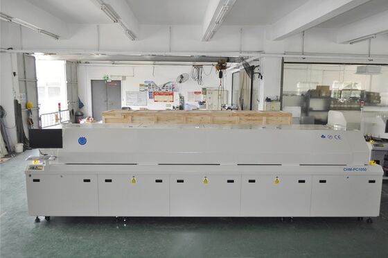 10-zone Không chì SMT Reflow Oven CHM-PC1050 Reflow Soldering 3940x500mm