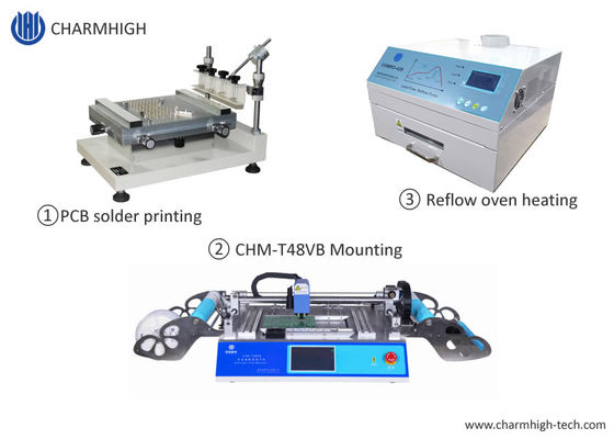 Máy in bút chì dòng SMT nóng nhất 3040 / CHMT48VB SMT Pnp Machine / Reflow Oven 420