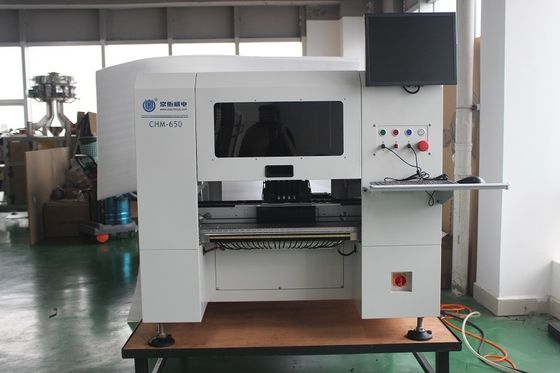 Băng tải PCB 4 đầu Máy chọn và đặt SMT để bàn CHM-650, Thay đổi vòi phun tự động