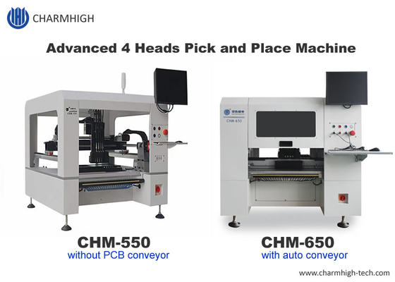 Thay đổi vòi phun tự động Máy tính để bàn 4 đầu SMT Pick Place Machine 0201